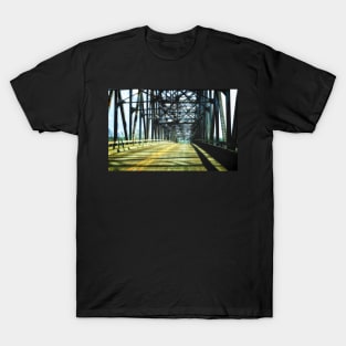 Wrought iron truss bridge T-Shirt